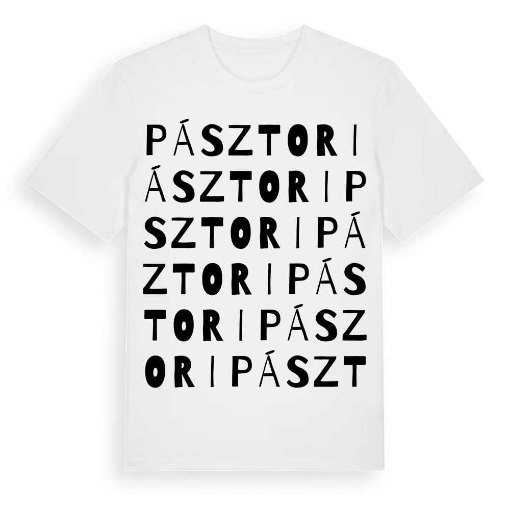 Pásztori ordlek t-shirt – White, i miljö