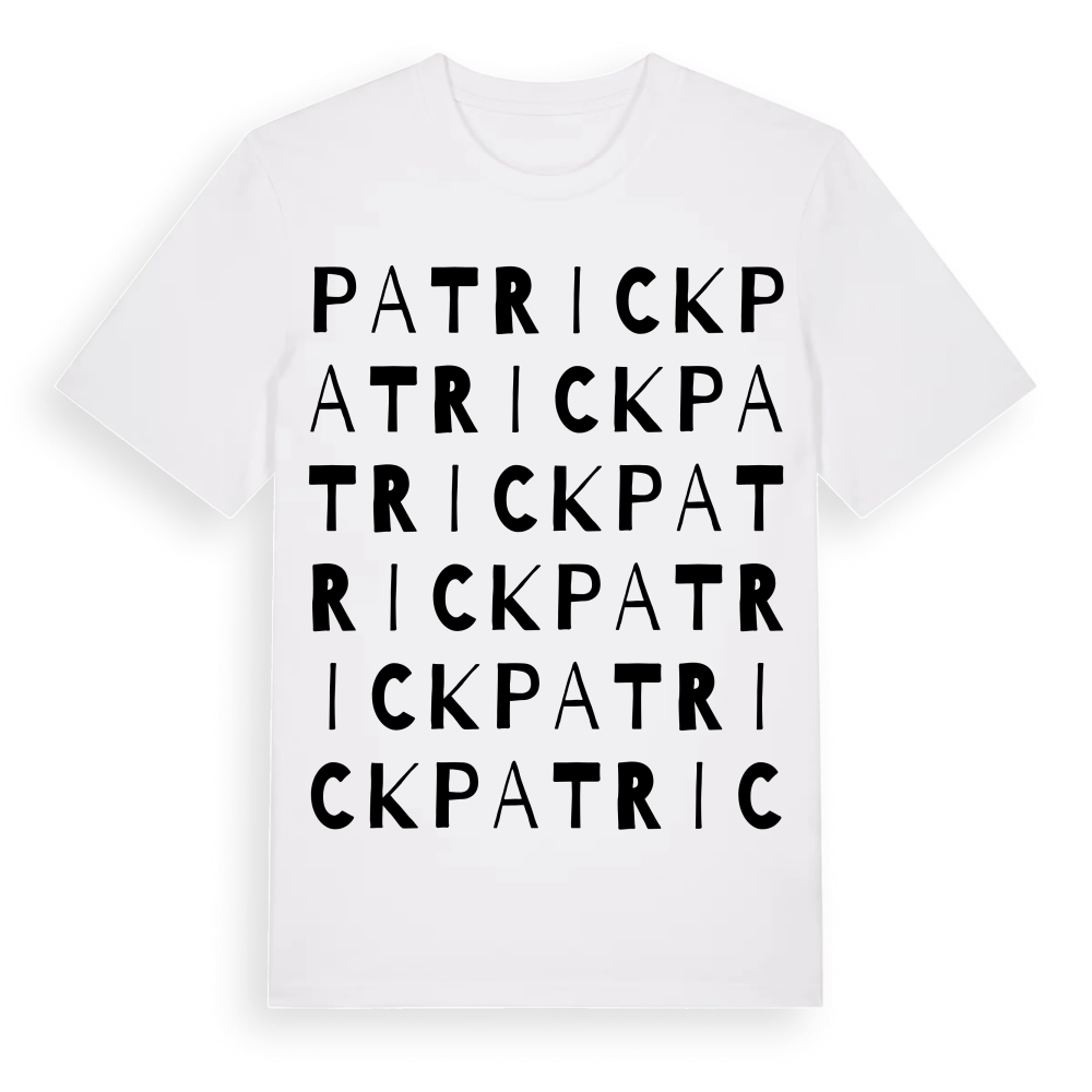 Patrick ordlek t-shirt – White, i miljö