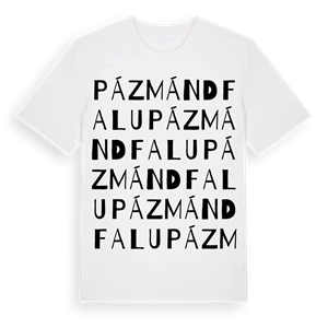 Pázmándfalu ordlek t-shirt – ekologisk bomull t-shirt från Pinshirt
