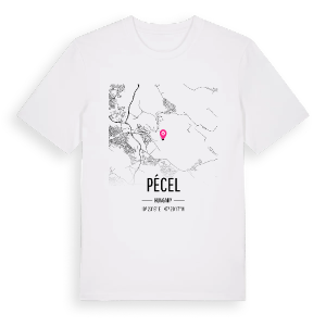 Pécel karta t-shirt – ekologisk bomull t-shirt från Pinshirt