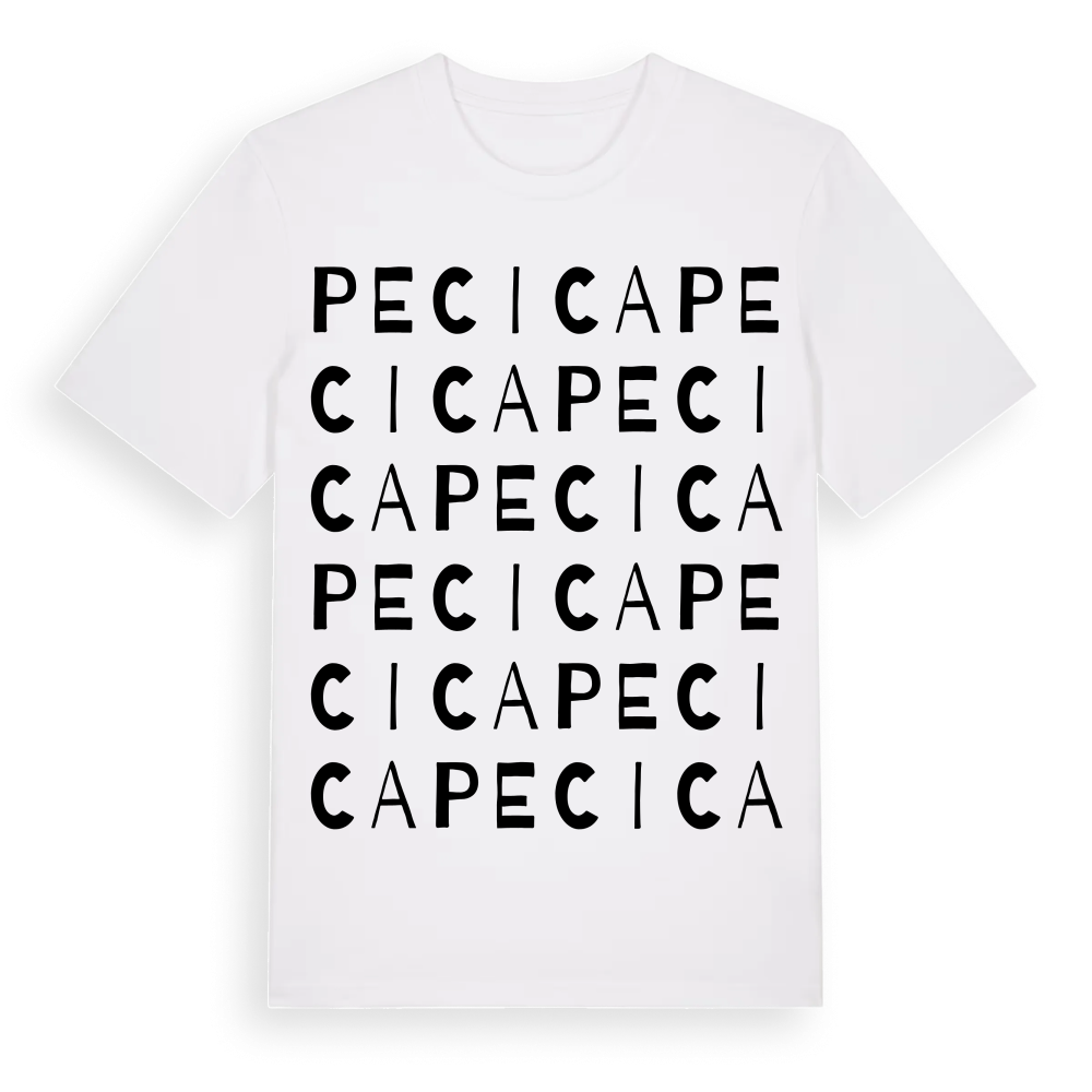 Pecica ordlek t-shirt – White, i miljö