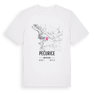 Pečurice karta t-shirt – ekologisk bomull t-shirt från Pinshirt
