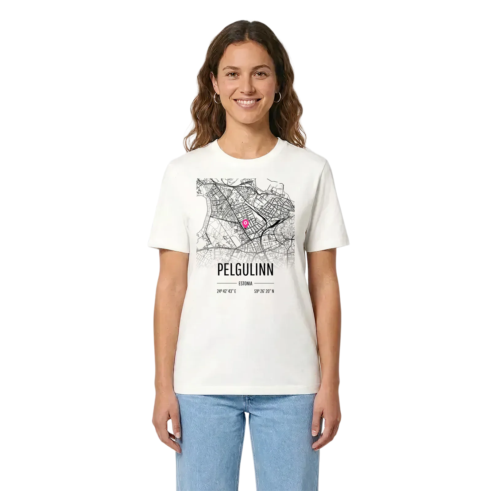 Pelgulinn karta t-shirt – White, i miljö
