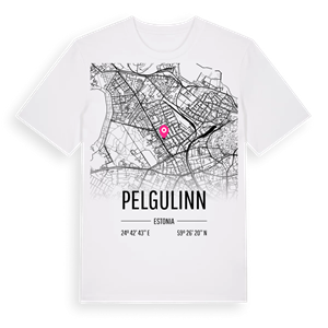Pelgulinn karta t-shirt – ekologisk bomull t-shirt från Pinshirt