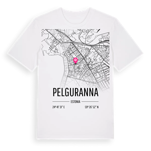 Pelguranna karta t-shirt – ekologisk bomull t-shirt från Pinshirt