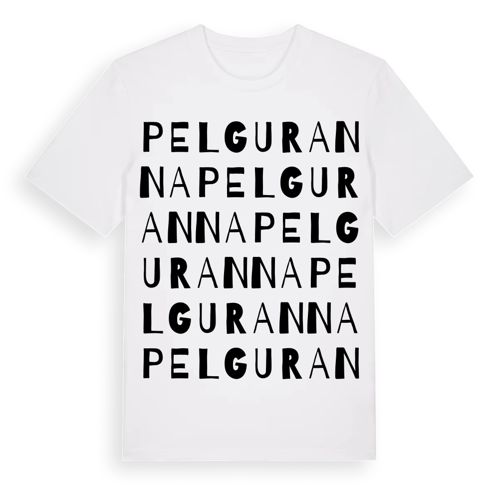Pelguranna ordlek t-shirt – White, i miljö