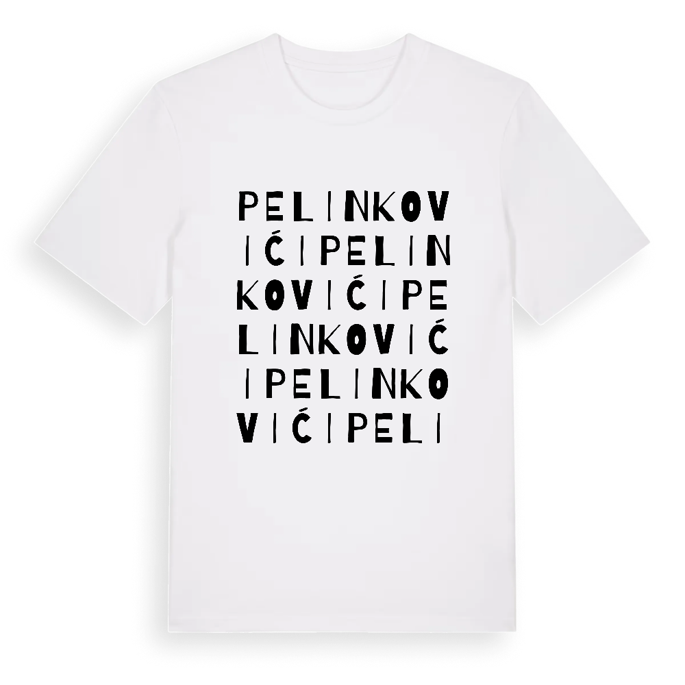 Pelinkovići ordlek t-shirt – White, i miljö