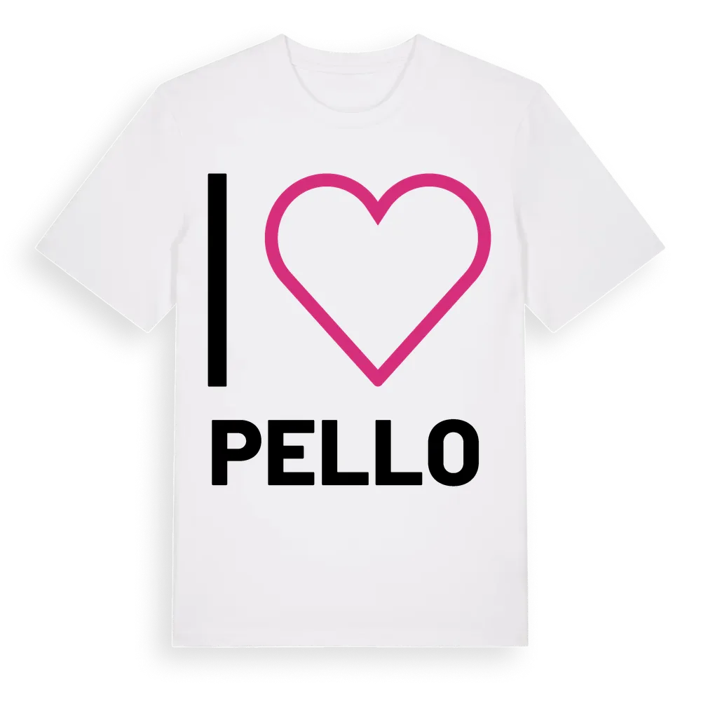 Jag älskar Pello t-shirt stort tryck i miljö
