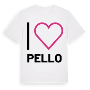 Jag älskar Pello t-shirt stort tryck – ekologisk bomull t-shirt från Pinshirt