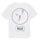 White t-shirt med Pello t-shirt