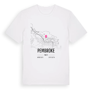 Pembroke karta t-shirt – ekologisk bomull t-shirt från Pinshirt