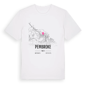 Pembroke karta t-shirt – ekologisk bomull t-shirt från Pinshirt