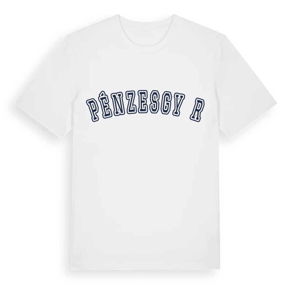 Pénzesgyőr college t-shirt – White, i miljö