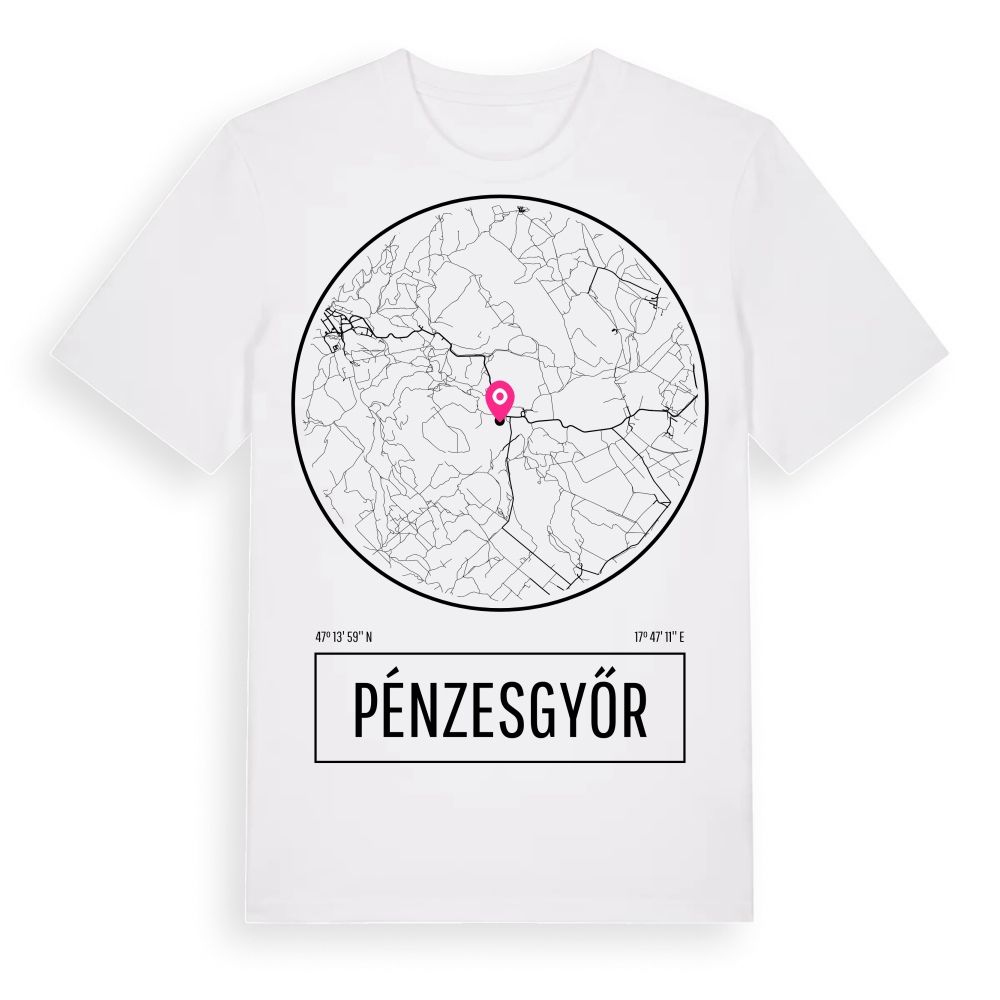 Pénzesgyőr t-shirt – White, i miljö