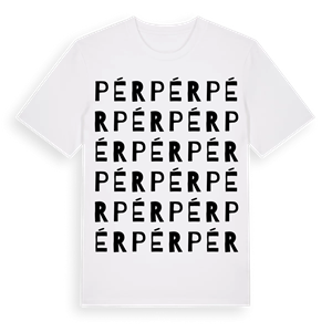 Pér ordlek t-shirt – ekologisk bomull t-shirt från Pinshirt