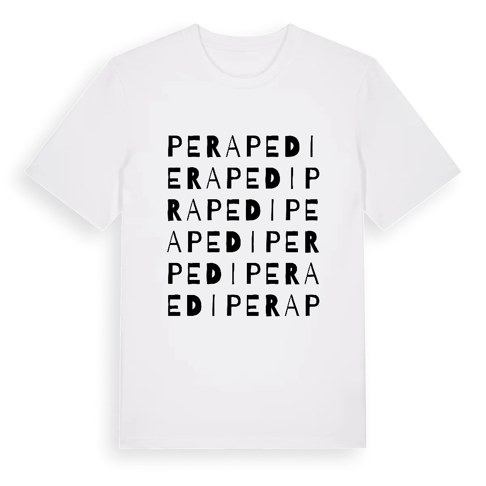 Pera Pedi ordlek t-shirt – White, i miljö