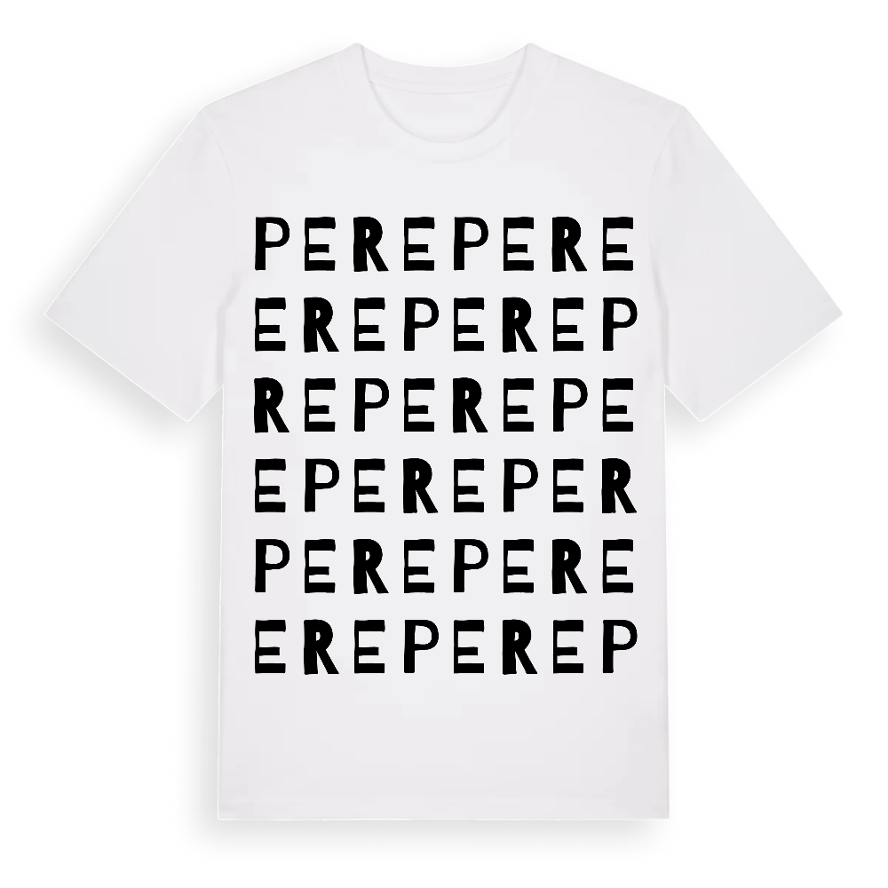 Pere ordlek t-shirt – White, i miljö