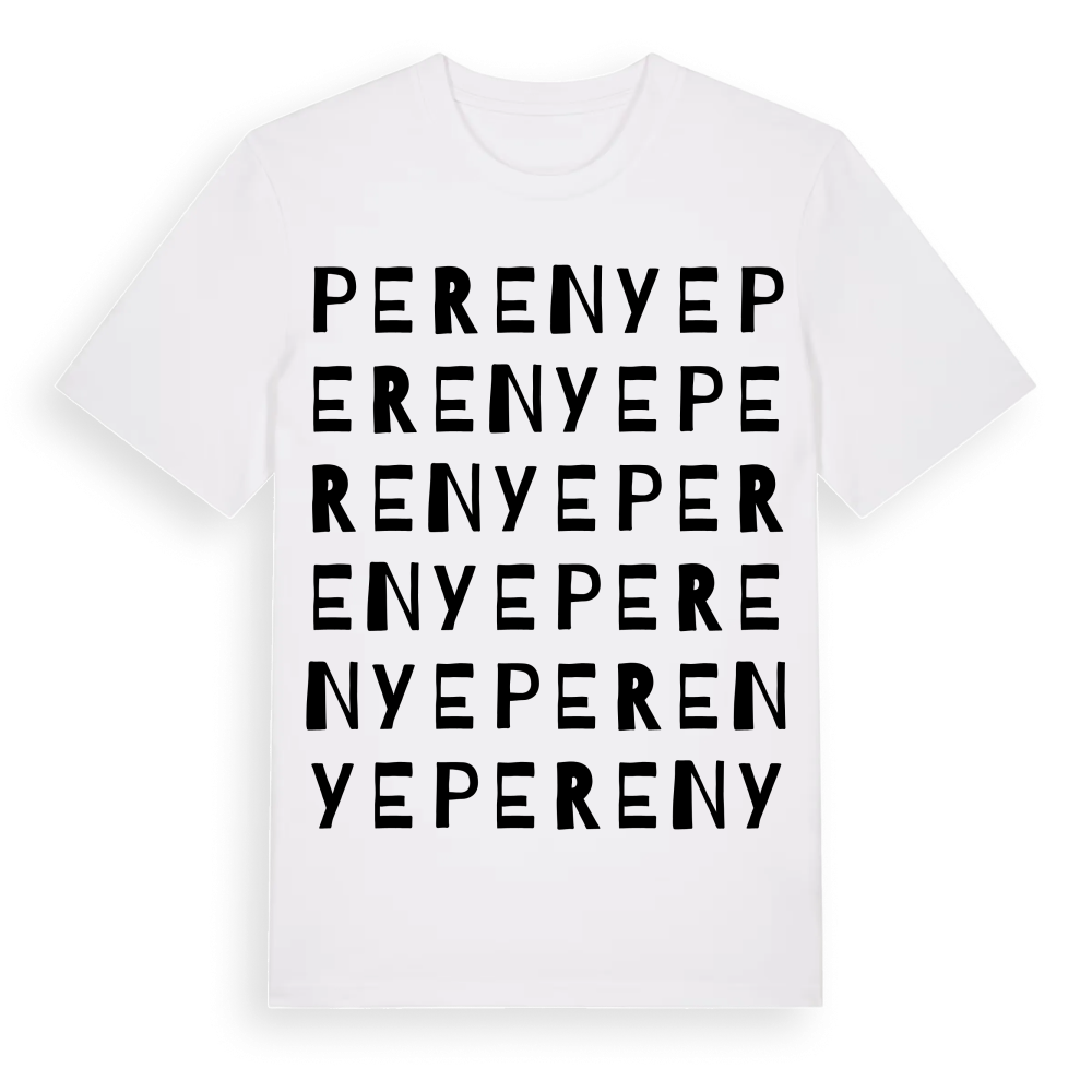 Perenye ordlek t-shirt – White, i miljö