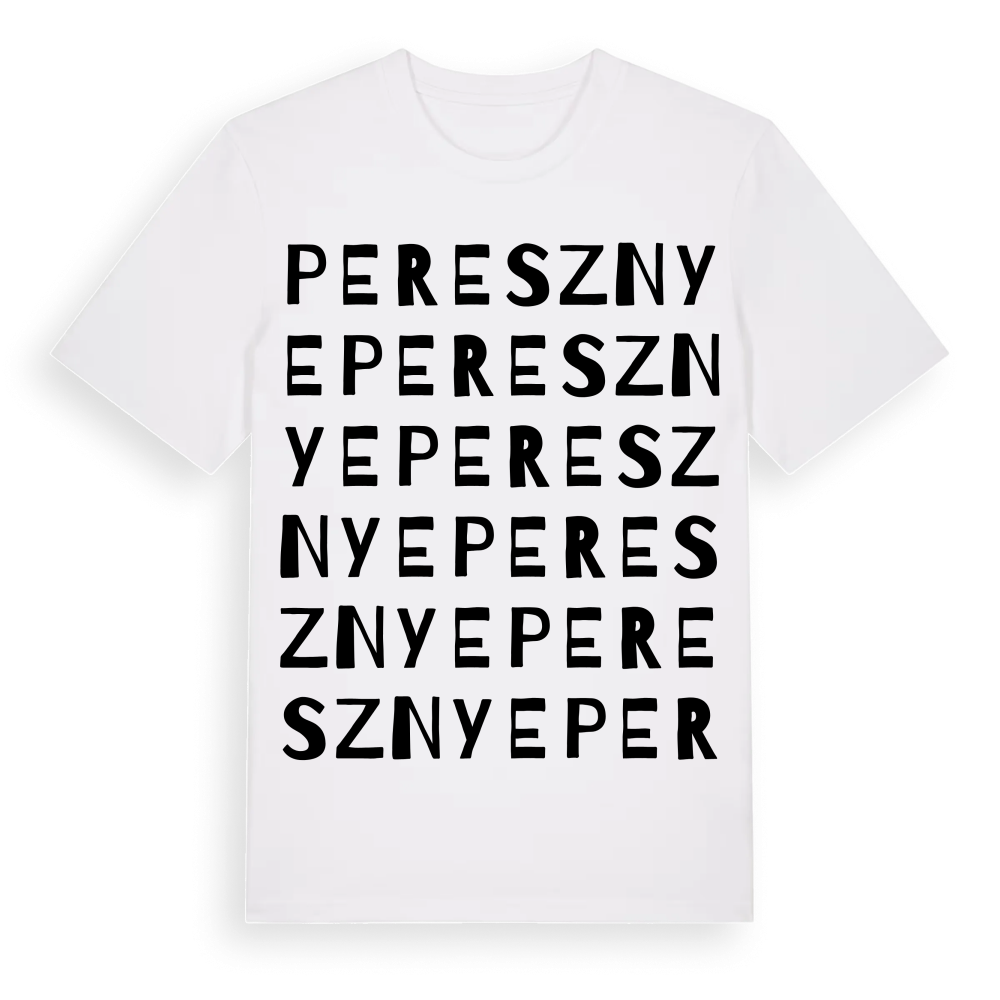 Peresznye ordlek t-shirt – White, i miljö