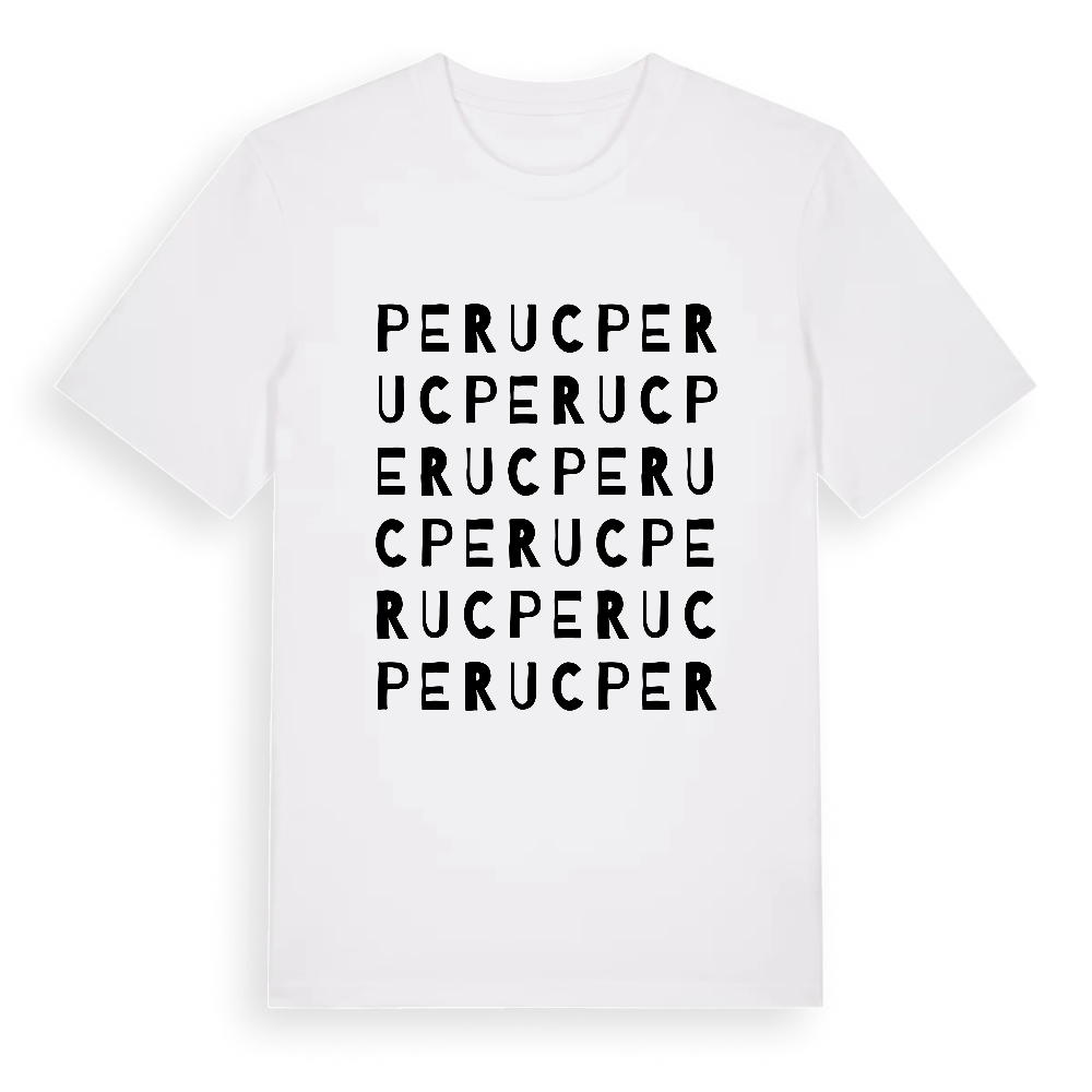 Peruc ordlek t-shirt – White, i miljö