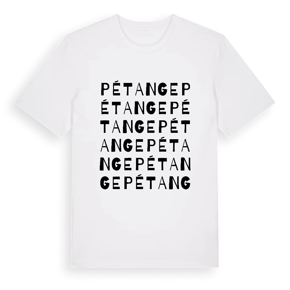 Pétange ordlek t-shirt – White, i miljö