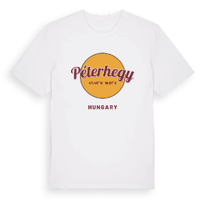 Péterhegy cirkel t-shirt – ekologisk bomull t-shirt från Pinshirt