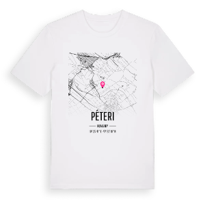 Péteri karta t-shirt – ekologisk bomull t-shirt från Pinshirt