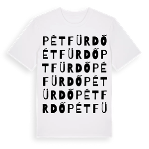 Pétfürdő ordlek t-shirt – ekologisk bomull t-shirt från Pinshirt
