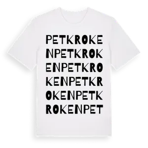 Petkroken ordlek t-shirt – ekologisk bomull t-shirt från Pinshirt