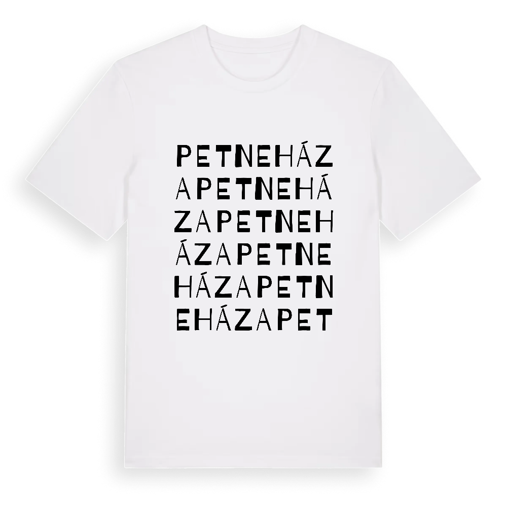 Petneháza ordlek t-shirt – White, i miljö