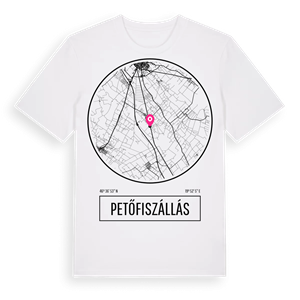 Petőfiszállás t-shirt – ekologisk bomull t-shirt från Pinshirt