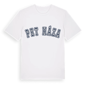 Petőháza college t-shirt – ekologisk bomull t-shirt från Pinshirt