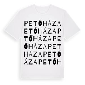 Petőháza ordlek t-shirt – ekologisk bomull t-shirt från Pinshirt