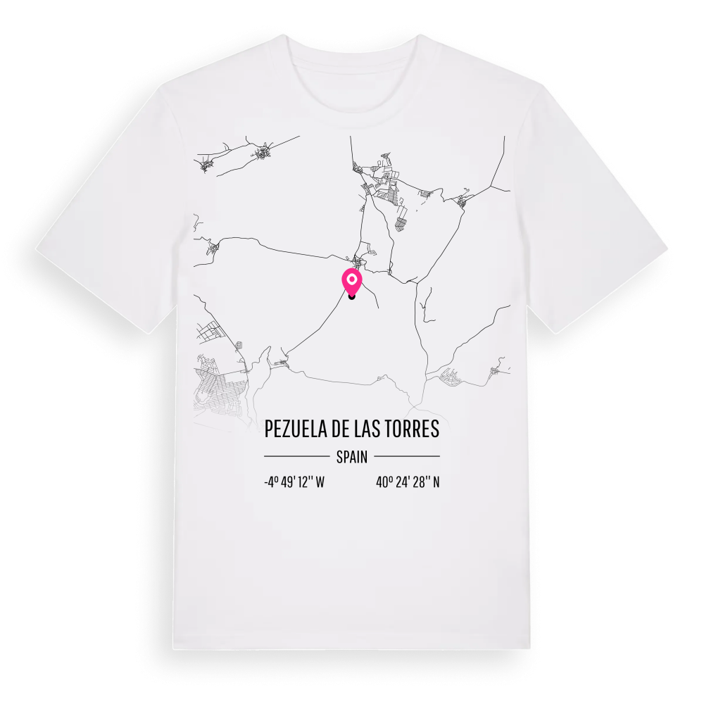 Pezuela de las Torres karta t-shirt – White, i miljö