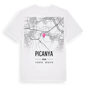 Picanya karta t-shirt – ekologisk bomull t-shirt från Pinshirt