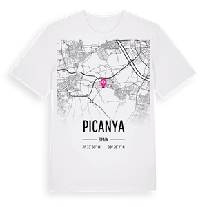 Picanya karta t-shirt – ekologisk bomull t-shirt från Pinshirt