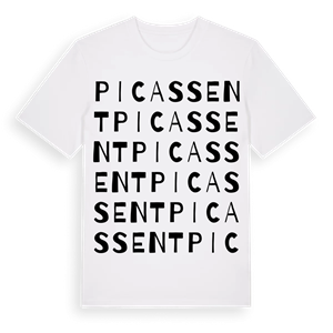 Picassent ordlek t-shirt – ekologisk bomull t-shirt från Pinshirt