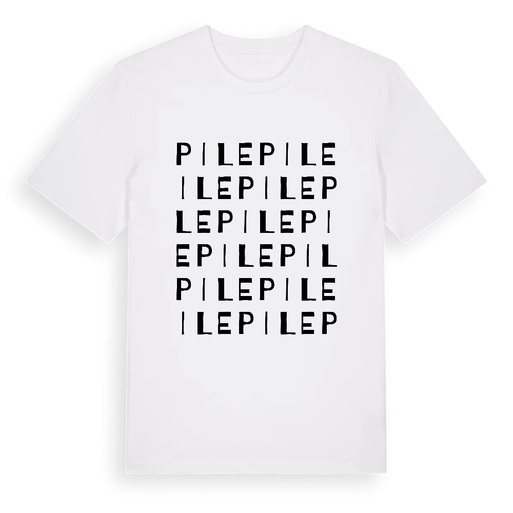 Pile ordlek t-shirt – White, i miljö