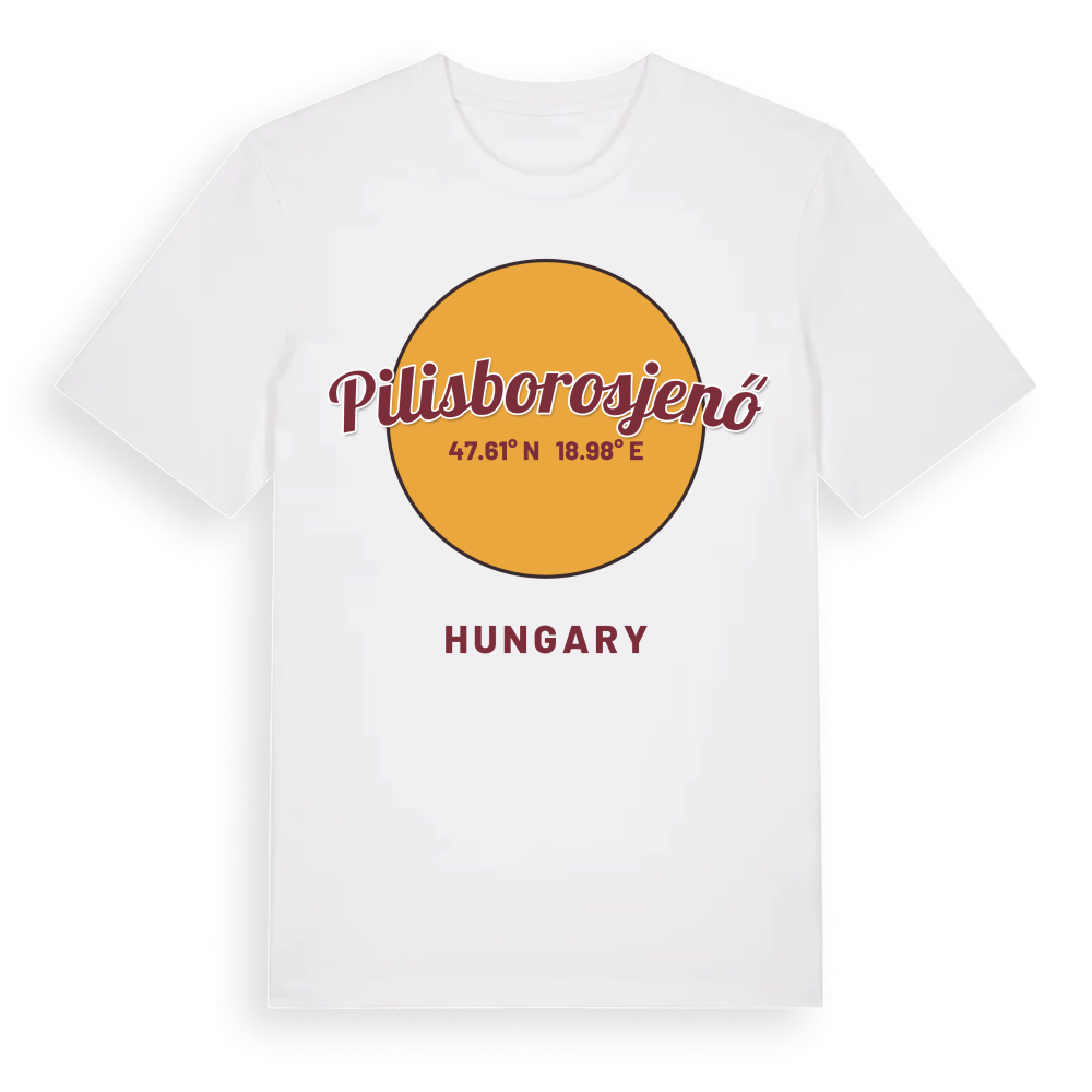 Pilisborosjenő cirkel t-shirt – White, i miljö