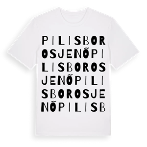 Pilisborosjenő ordlek t-shirt – ekologisk bomull t-shirt från Pinshirt