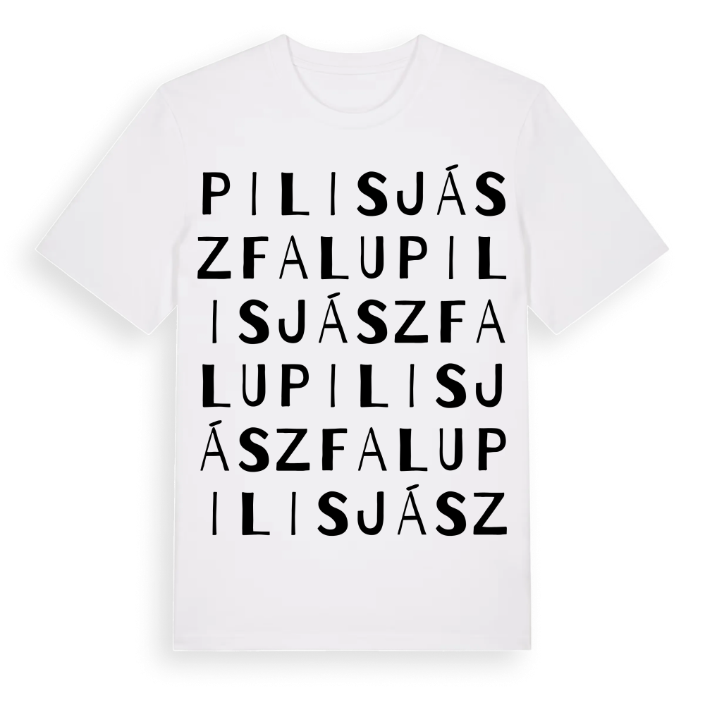 Pilisjászfalu ordlek t-shirt – White, i miljö