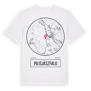 Pilisjászfalu t-shirt – ekologisk bomull t-shirt från Pinshirt