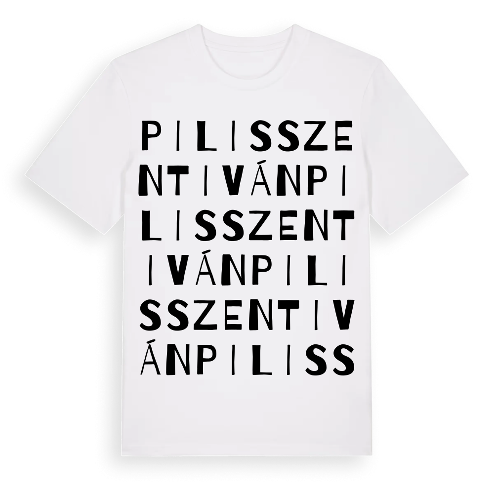 Pilisszentiván ordlek t-shirt – White, i miljö