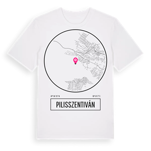 Pilisszentiván t-shirt – ekologisk bomull t-shirt från Pinshirt