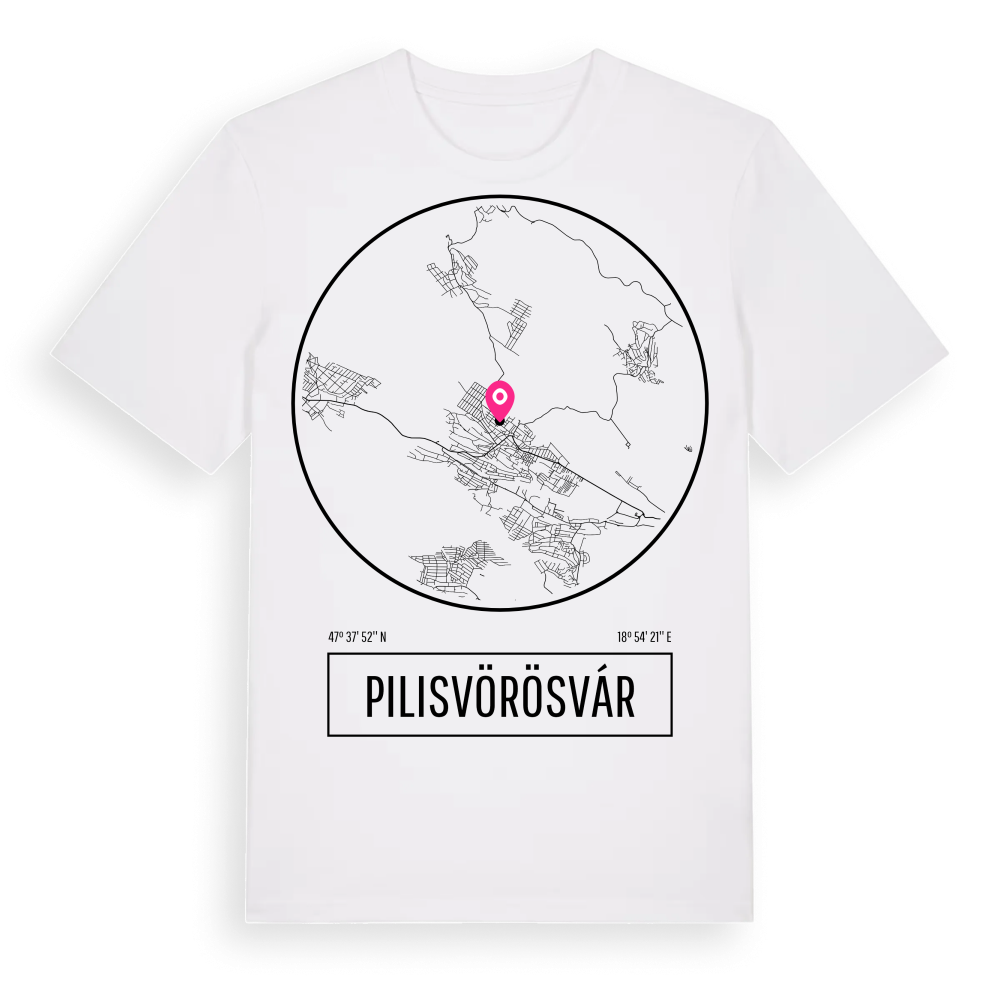 Pilisvörösvár t-shirt – White, i miljö