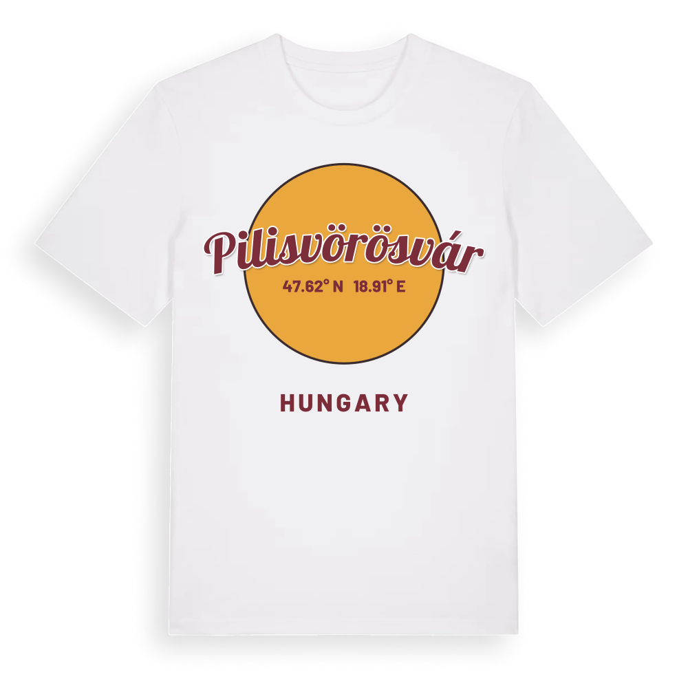 Pilisvörösvár cirkel t-shirt – White, i miljö