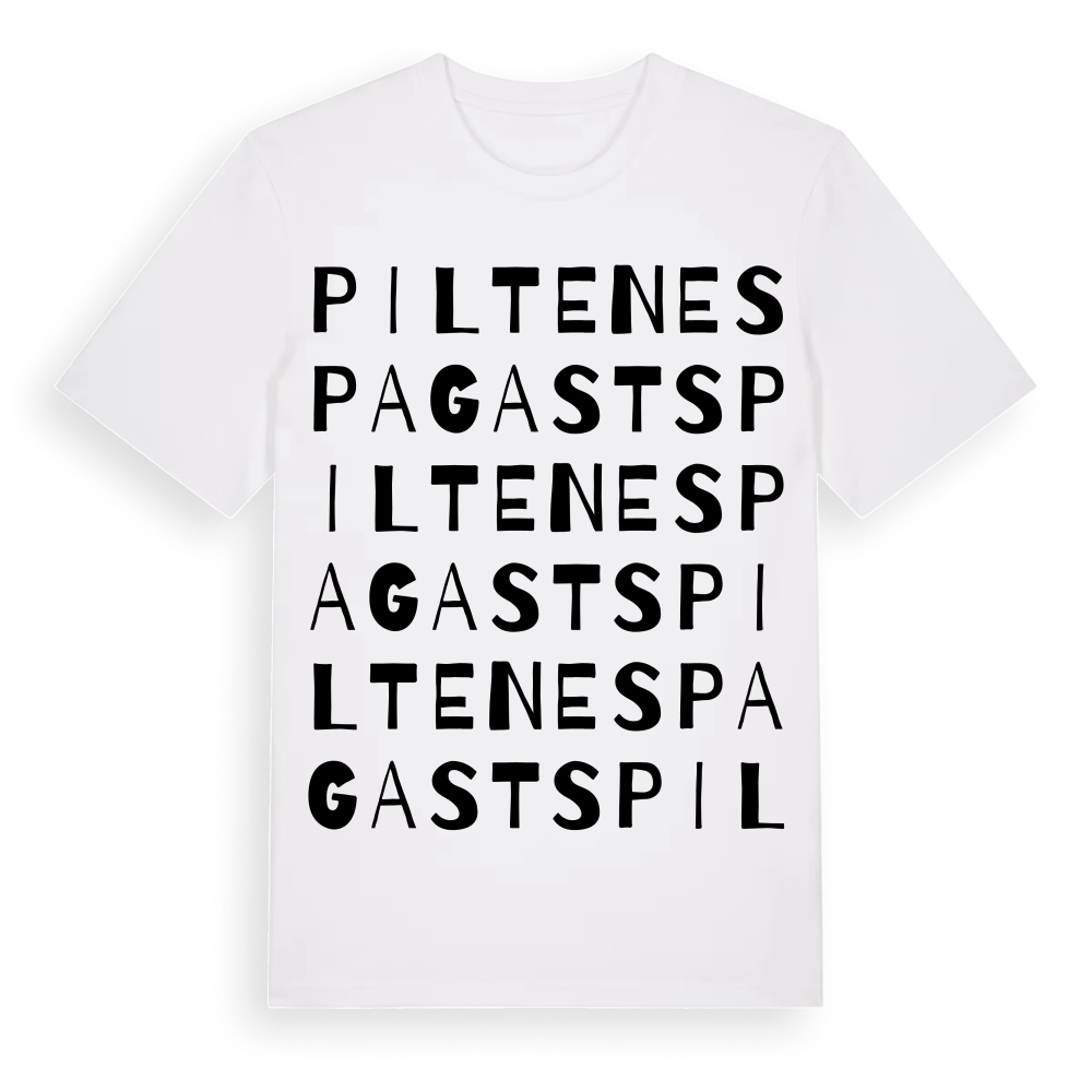 Piltenes pagasts ordlek t-shirt – White, i miljö