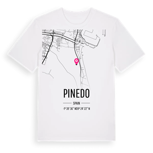 Pinedo karta t-shirt – ekologisk bomull t-shirt från Pinshirt
