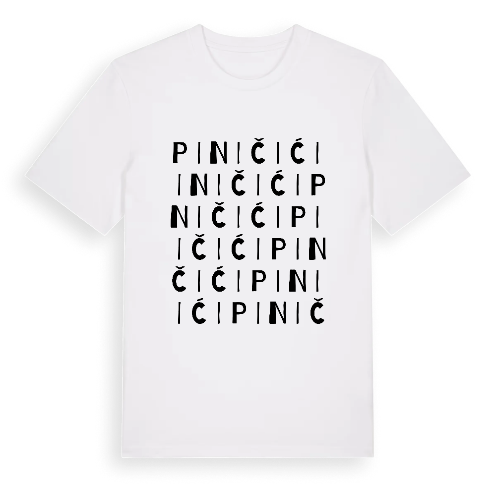 Piničići ordlek t-shirt – White, i miljö