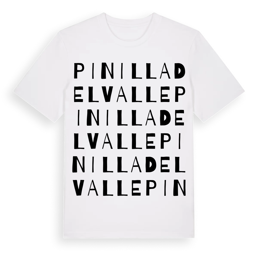 Pinilla del Valle ordlek t-shirt – White, i miljö